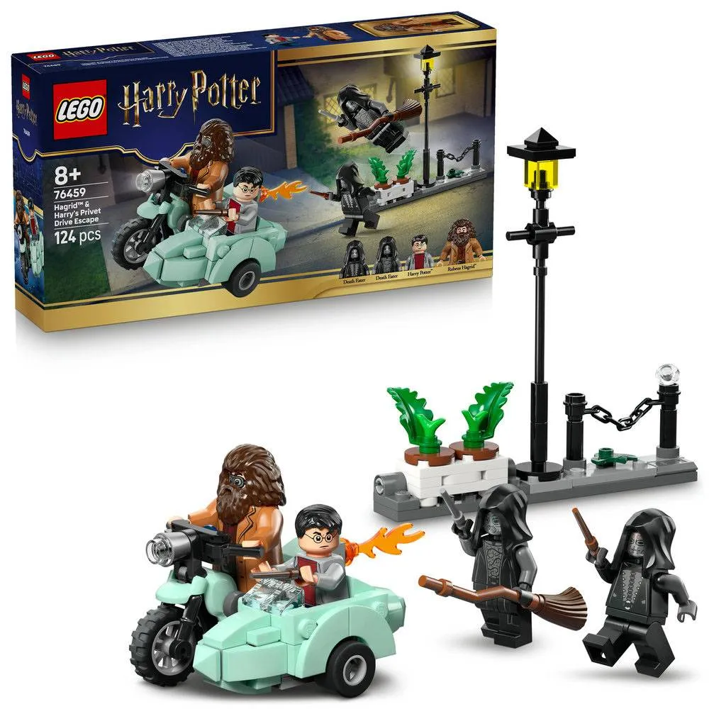 LEGO Harry Potter: Fuga de Privet Drive do Hagrid e Harry | Idades 8+ | 124 Peças | Item 76459