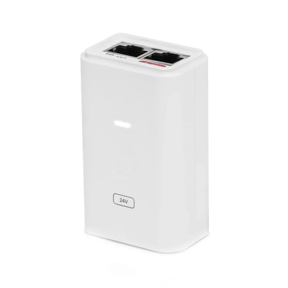 Adaptador PoE Ubiquiti 24VDC Gbit - POE-24-12W-G-WH