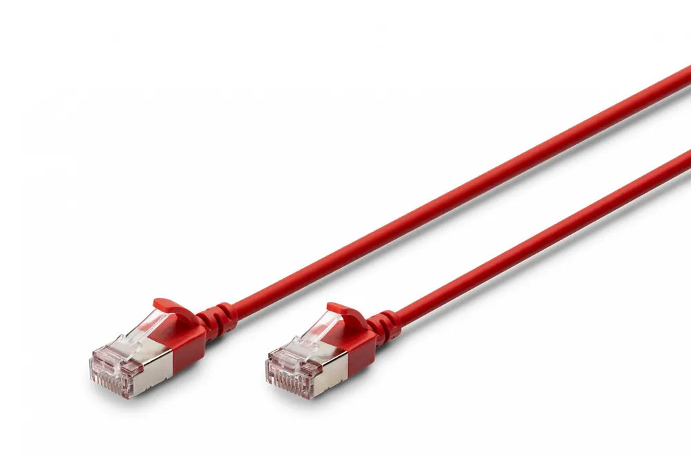 Cabo de patch slim RJ45-RJ45, Cat. 6A, F/FTP, AWG DK-1632-A-020S-R