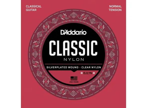 D´Addario Jogo de Cordas Nylon Guitarra Clássica EJ27N