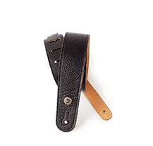 Correia guitarra couro D'Addario 20GL00 Black Slim Garment