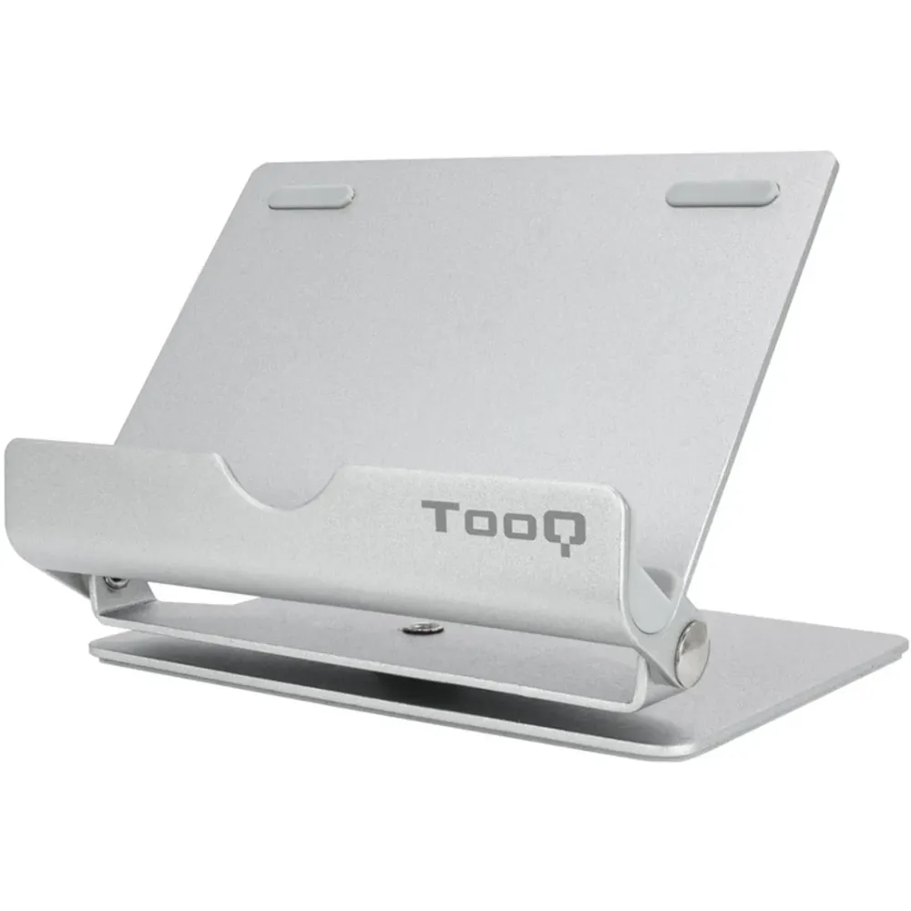 Suporte de Mesa Tooq Ajustável e Giratório para Smarphone/Tablet Prateado