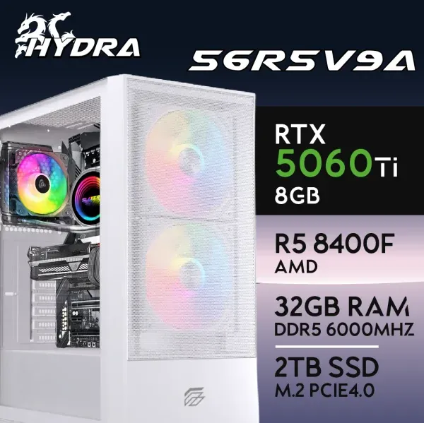 PC Gaming HYDRA-56R5V9A - R5 8400F | RTX5060Ti 8GB | 32GB | M.2 2TB