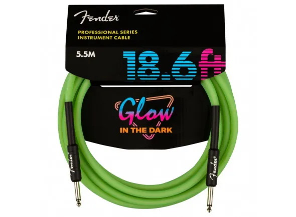Fender Pro Glow in the Dark Cable 5.5m, Green