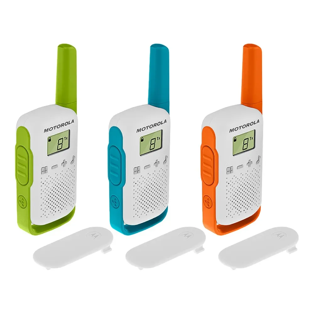 Walkie Talkie Motorola T42 Two-Way - 3 Unidades
