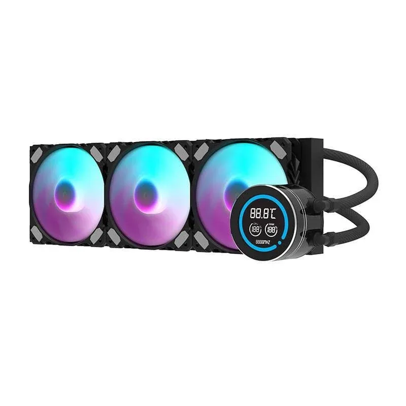 Refrigeração Líquida darkFlash DN-D360 360mm 3 Ventoinhas ARGB LCD