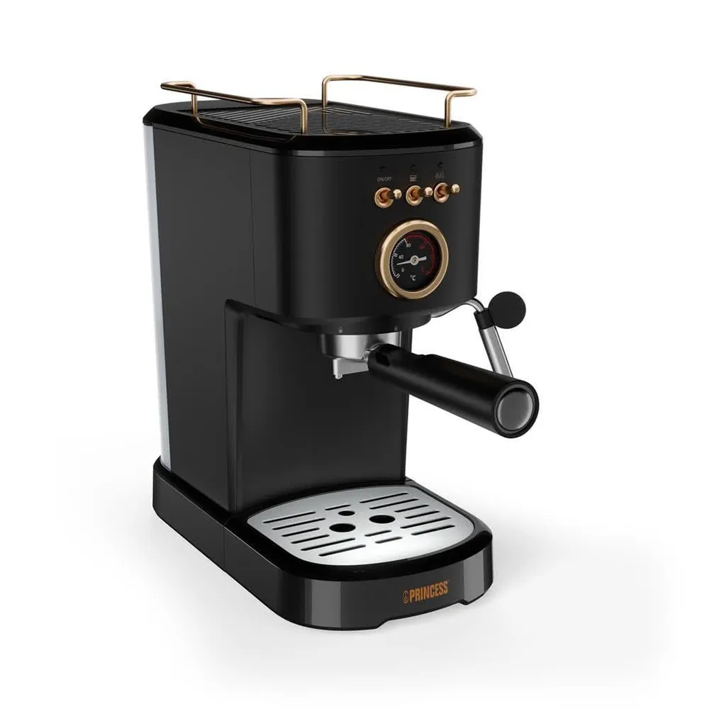 Máquina de Café Expresso 1,2L 1100W (Preto) - PRINCESS