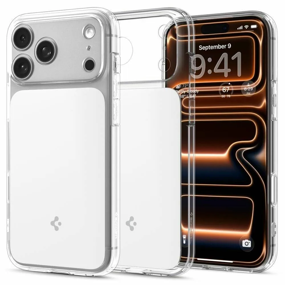 Capa Spigen iPhone 17 Pro Max Ultra Hybrid T MagSafe Transparent/White
