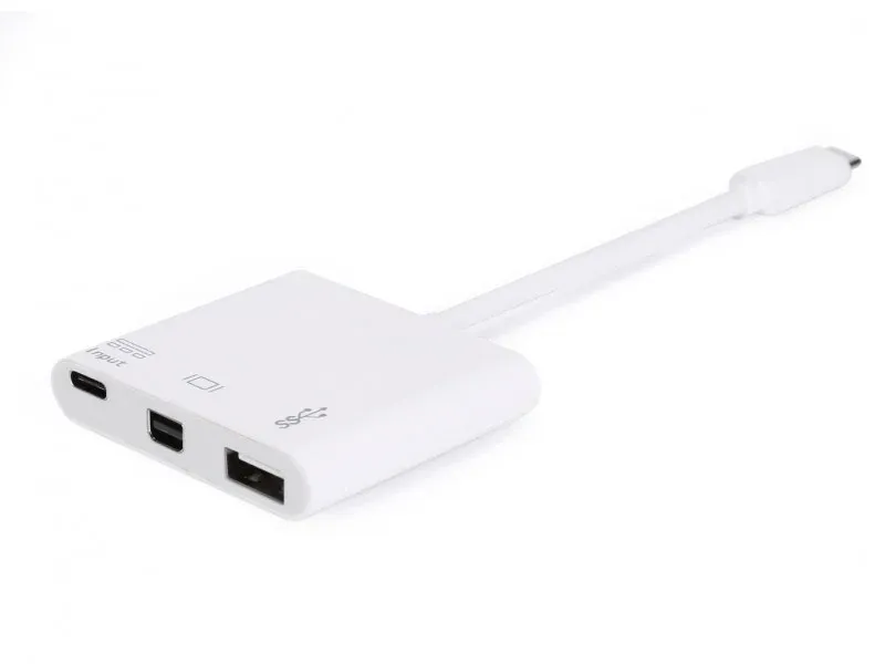 USB-C PARA MINI DISPLAYPORT, USB-A, ADAPTADOR PD USB DE 60W EQUIP
