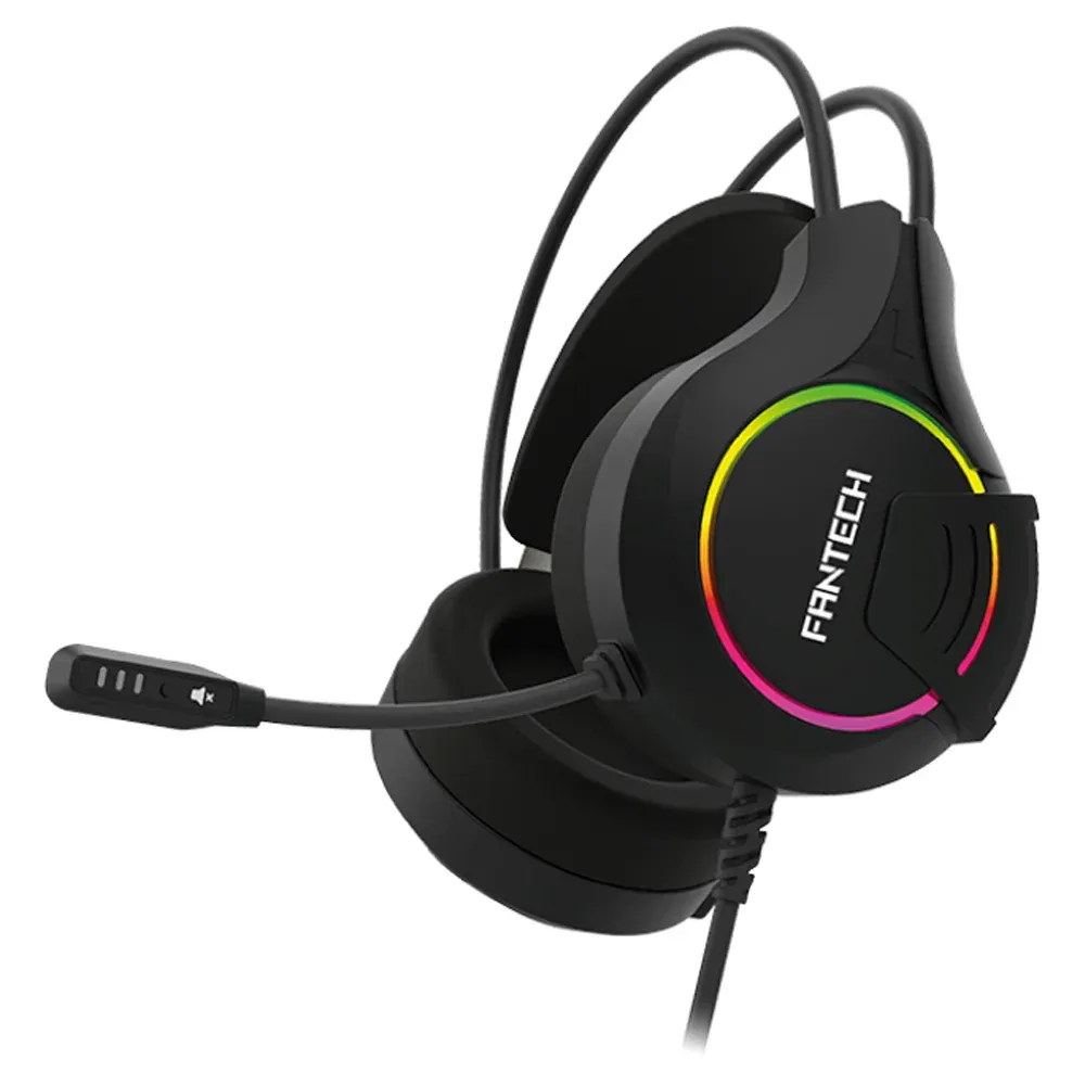 Auscultador Fantech Glare HG20 RGB Preto