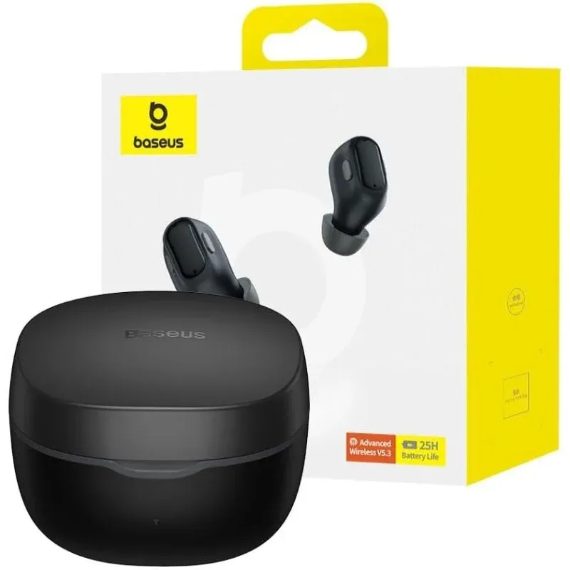 Baseus Bowie WM01 TWS Auriculares Sem Fios Bluetooth com Estojo de Carga Pretos