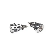 Pino Correia Guitarra D'Addario PWREP202 Chrome Elliptical End Pins