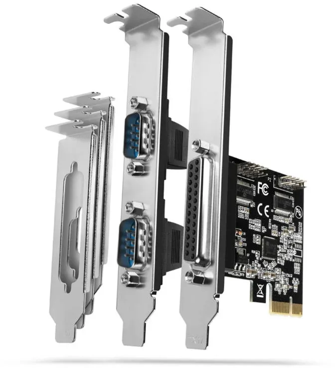 Adaptador PCIe AXAGON PCEA-PSN com 1x Porta Paralela + 2x Porta Série - ASIX AX99100 Chipset