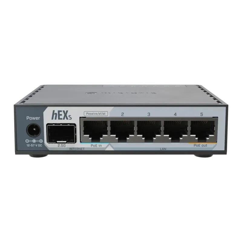 Mikrotik E60IUGS Router Gigabit Ethernet 2.5Gbps SFP+ PoE USB3.2 DDR3