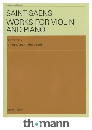 Zen-On Saint-Saëns Works Violin Piano