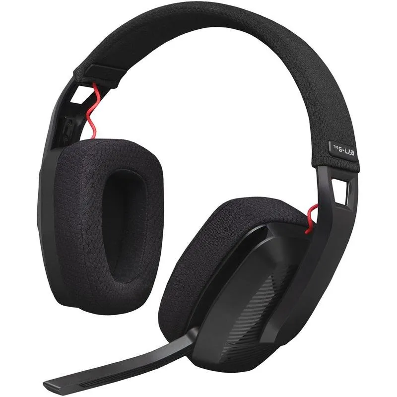 Auriculares The G-Lab KORP Platinium Inalámbricos USB Bluetooth Gaming Preto