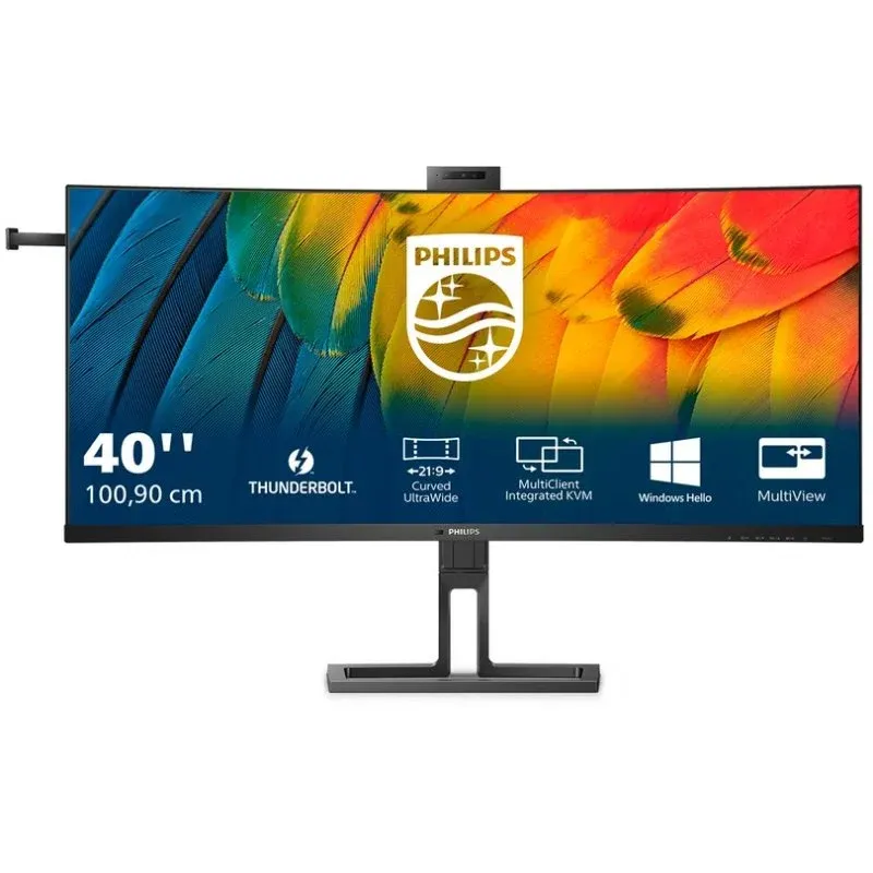 Monitor Philips 40B1U6903CH 40'' UltraWide 5K Curvo 50Hz IPS Thunderbolt 4 4ms Webcam