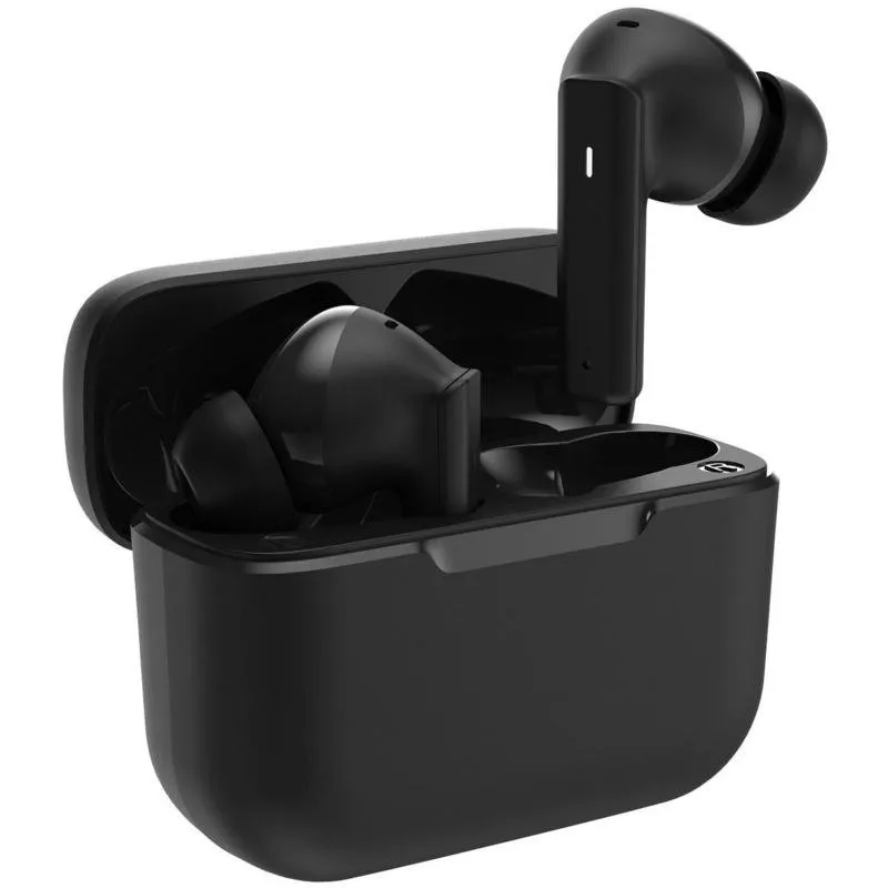 Auriculares Akashi ALTANCBUDS2BLK Inalámbricos Bluetooth com Cancelamento de Ruído Preto