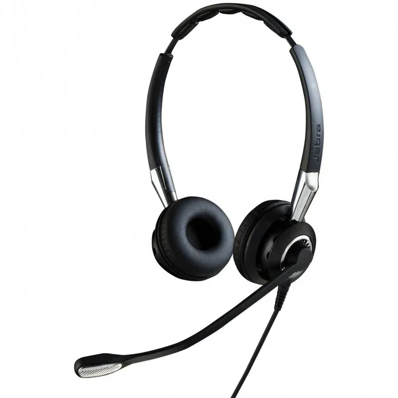 Jabra Biz 2400 II QD Duo Headset para Escritório Preto/Prateado