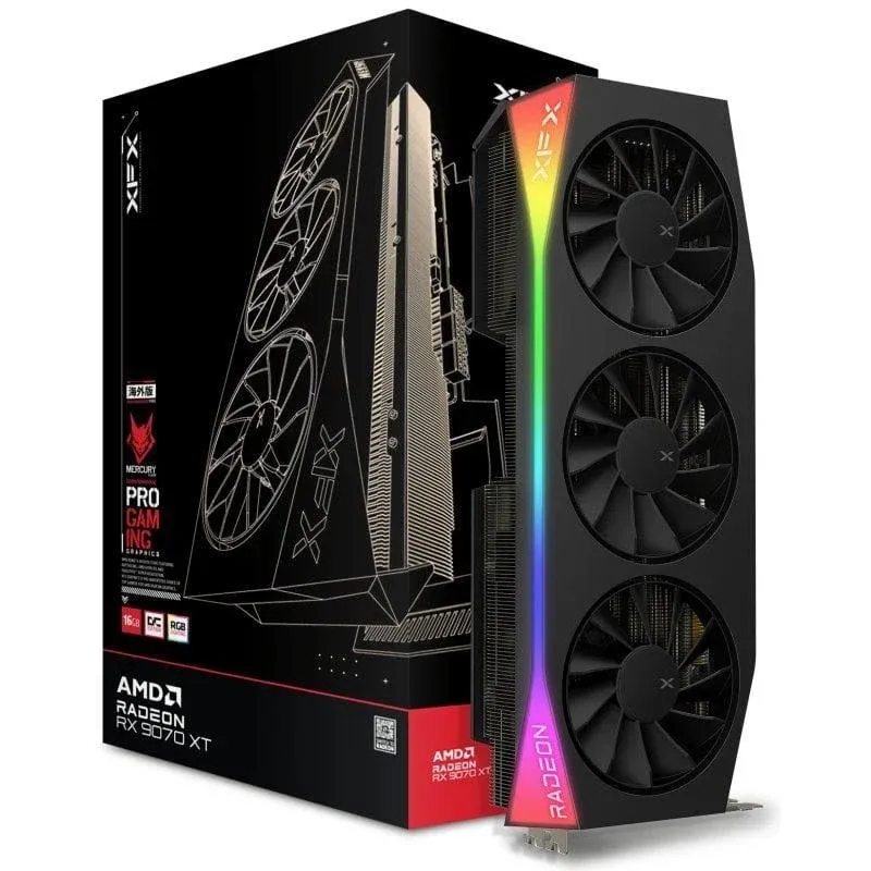 Placa gráfica XFX Radeon RX 9070 XT OC 16GB GDDR6 Triple Fan FSR 4