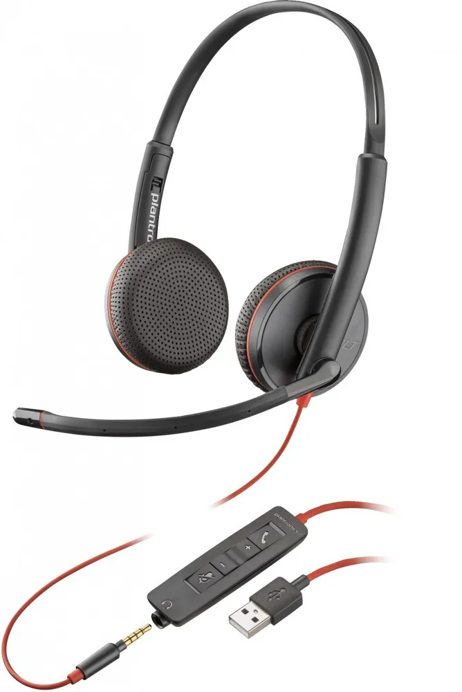 HP Poly Blackwire 3225 Stereo USB-A Headset Auscultadores Com 80S11AA