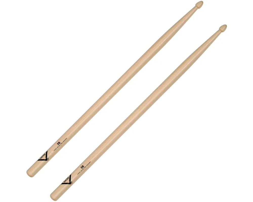 Vater 5B Drum Sticks Hickory Wood
