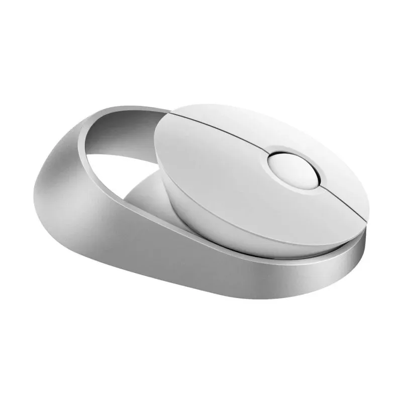 Rappo Air 1 Rato Silencioso Sem Fios Bluetooth/RF 1600 DPI Alumínio Branco