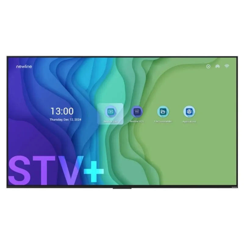 Ecrã Newline STV-6524+ 65" 4K UHD LED Android 14 WiFi Digital Signage Black