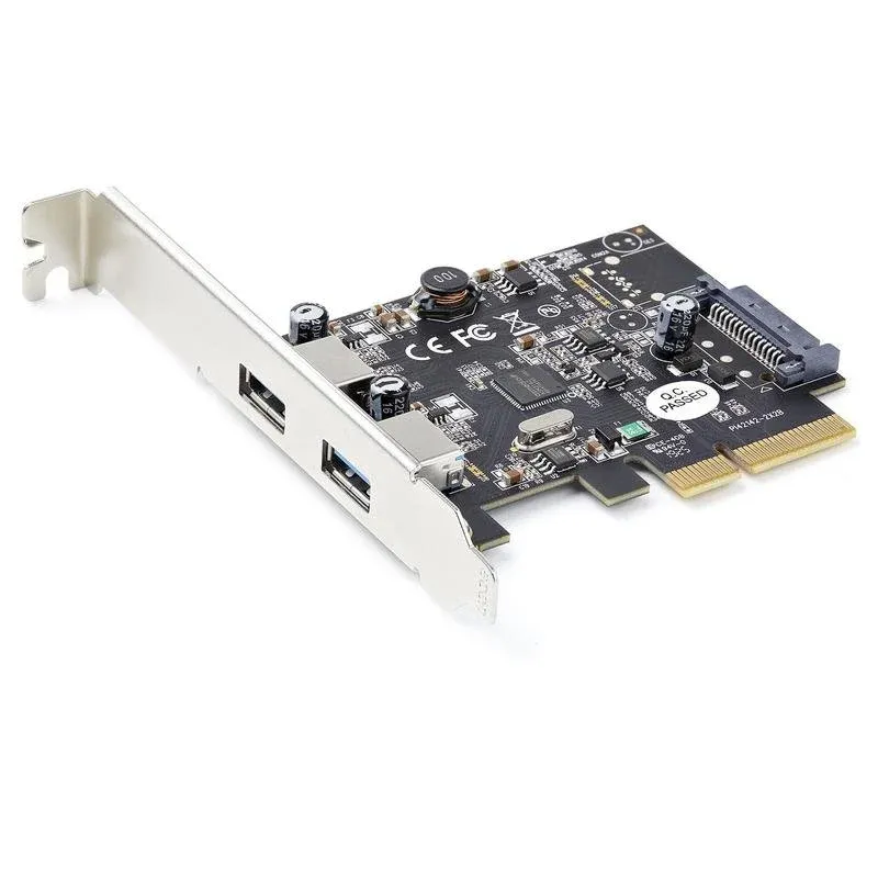 Tarjeta de Rede Startech PEXUSB312A3 PCI Express USB-A 10Gbps 2 Portas UASP