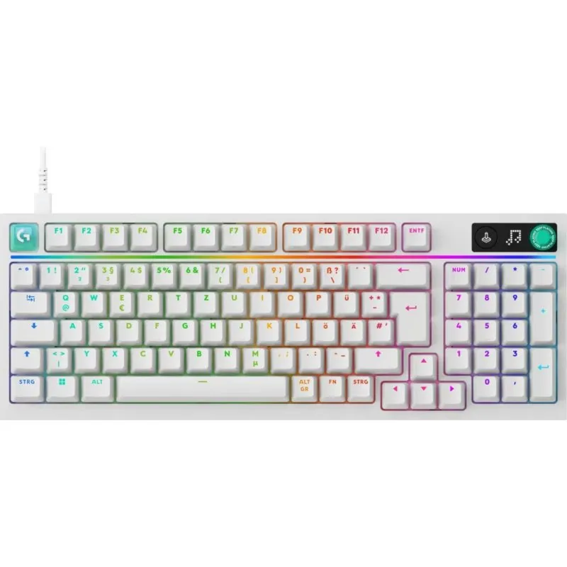 Teclado Logitech G G316 X 98 mecânico gaming RGB com cabo destacável Alemanha QWERTZ