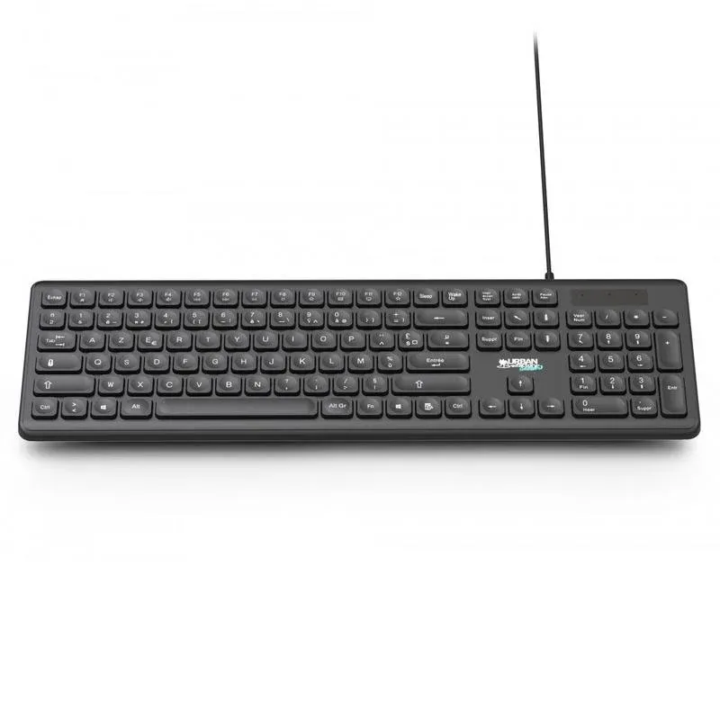 Teclado Urban Factory GWK01UF de membrana completo USB AZERTY preto