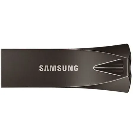 Pen Drive Pen USB 3.2 Gen1 Samsung Bar Plus 512 GB cinzento Titan com resistência até 400 MB/s