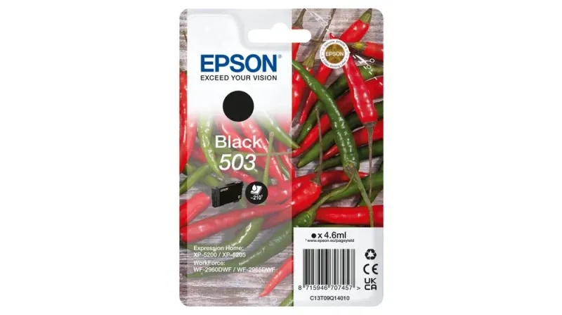 Tinteiro Epson 503 PRETO - WF-296X, XP-520X