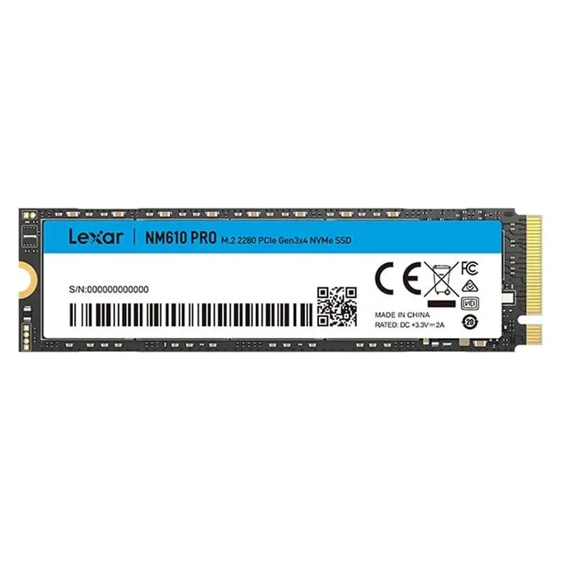 Disco SSD Lexar NM610PRO M.2 1 TB PCI Express 3.0 NVMe 3300R/2600W