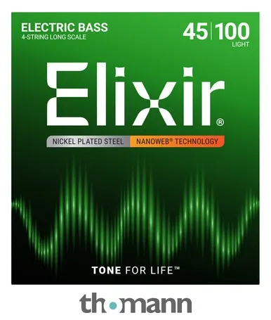Elixir Nanoweb Light Bass Guitar