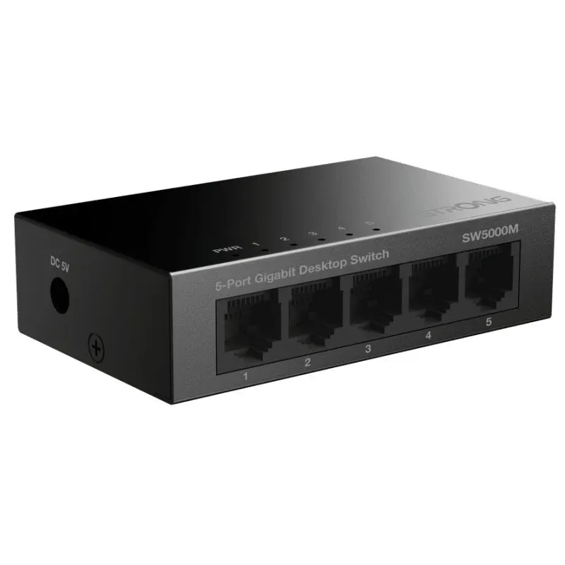 Switch Gigabit SW5000M forte de 5 portas