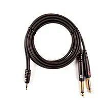 Cabo audio D'Addario PW-MPTS-06 1xM Jack 35/2xJack 65 1,80m