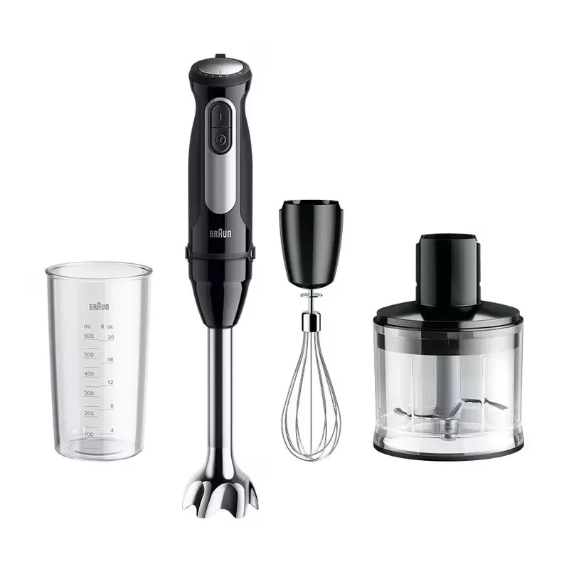 Varinha Mágica Braun MultiQuick 5 Pro Hand Blender MQ 55236 M 1000W Preta + 4 Acessórios