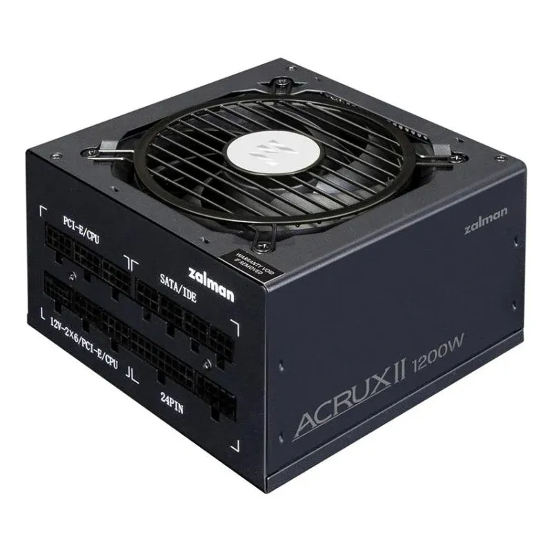 Fonte Alimentação Fonte de Alimentação Zalman ACRUX II 1200W Certificação 80 PLUS Platinum modular