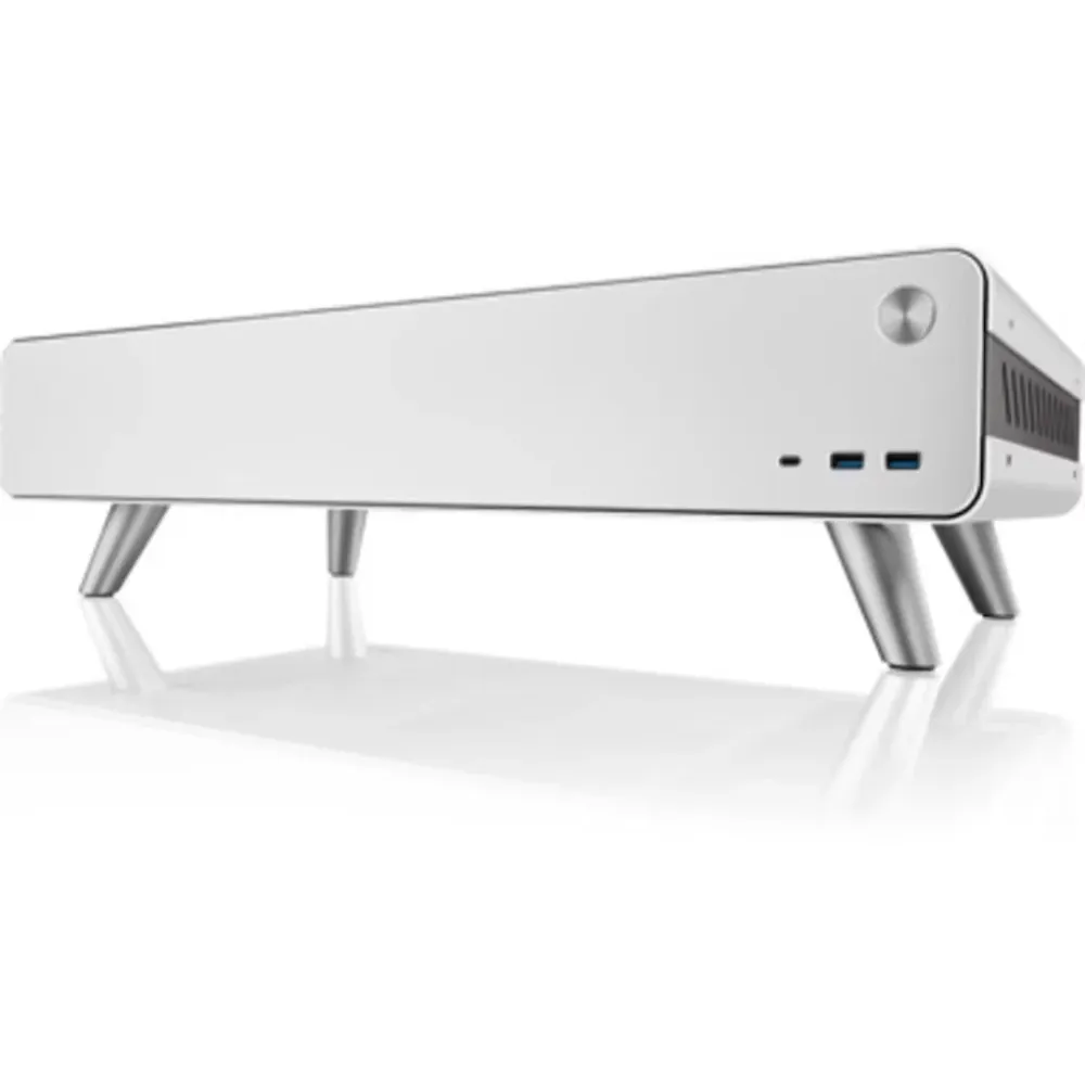 Caixa de Computador Torre Mini RAIJINTEK Pan Slim ITX Branca Alumínio Gaming