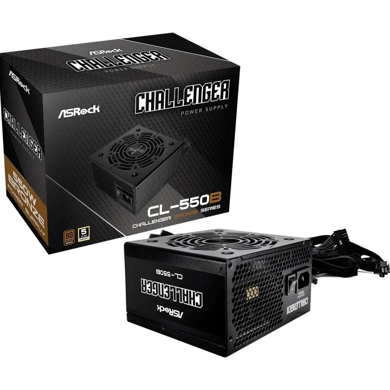 Asrock CL-550B Fonte de Alimentação Modular 550W 80 PLUS Bronze