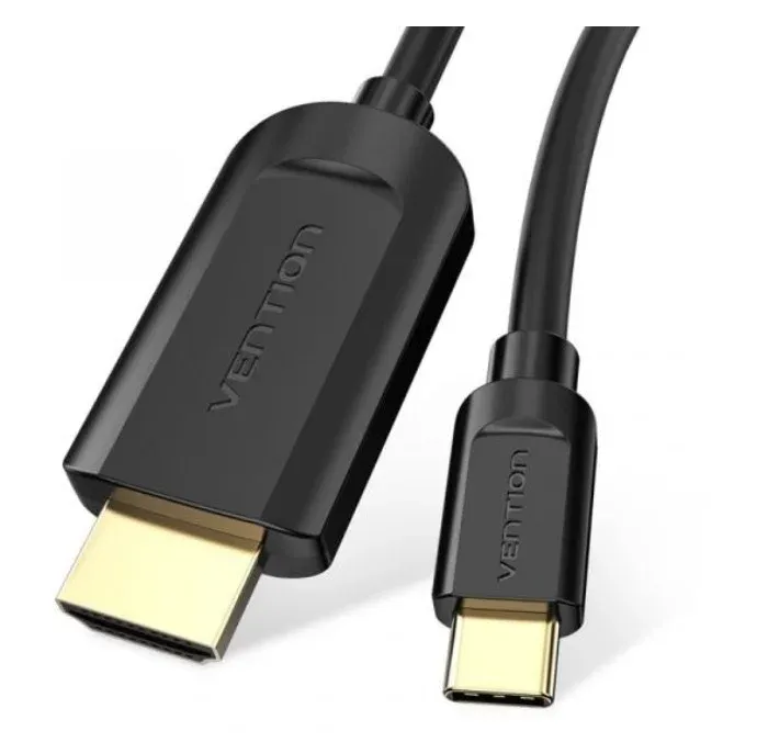 Cabo Conversor HDMI Macho 1,5 m Vention HDMI 1.4 4K USB Tipo-C Preto