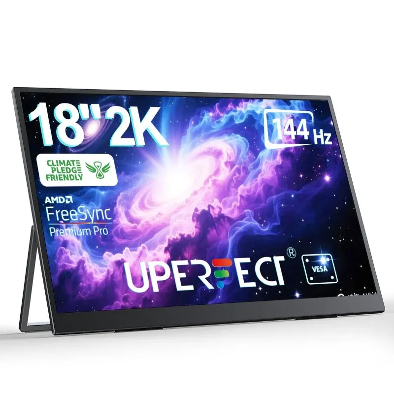 Monitor Uperfect 18" QHD 144Hz QLED Portátil USB-C Mini HDMI