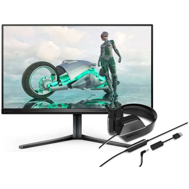 Monitor Philips Pack Evnia 25M2N3200W/00 24.5" LED FullHD 240Hz + Philips TAG4106BK Headset Gaming