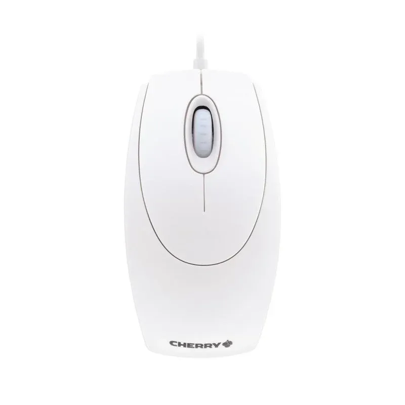 Mouse óptico Cherry Wheelmouse branco e cinza - 1200 Dpi