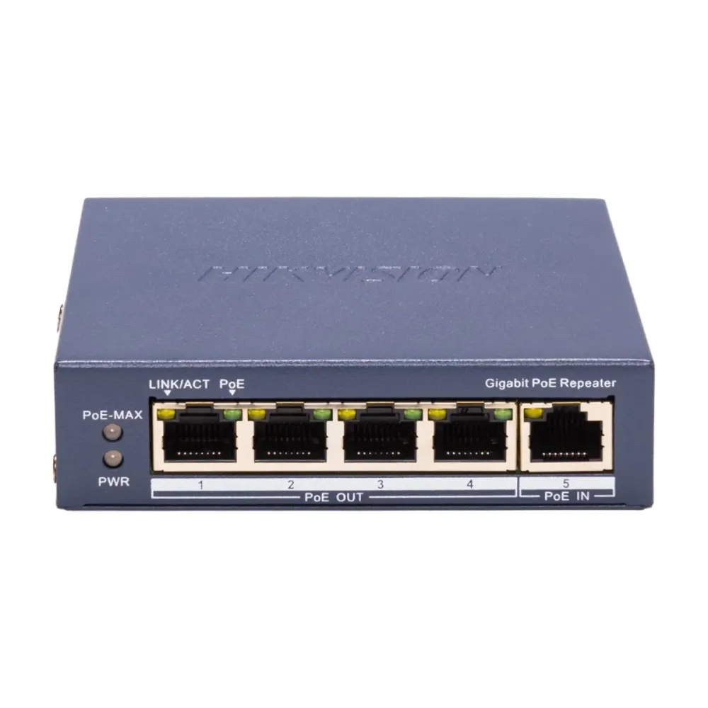 Switch Hikvision DS-3E0505P-E/R 5 Portas Gigabit PoE