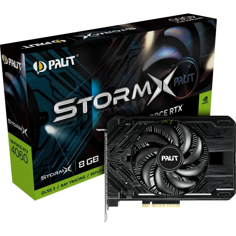 Placa Gráfica Palit GeForce RTX 4060 StormX 8GB GDDR6 DLSS 3
