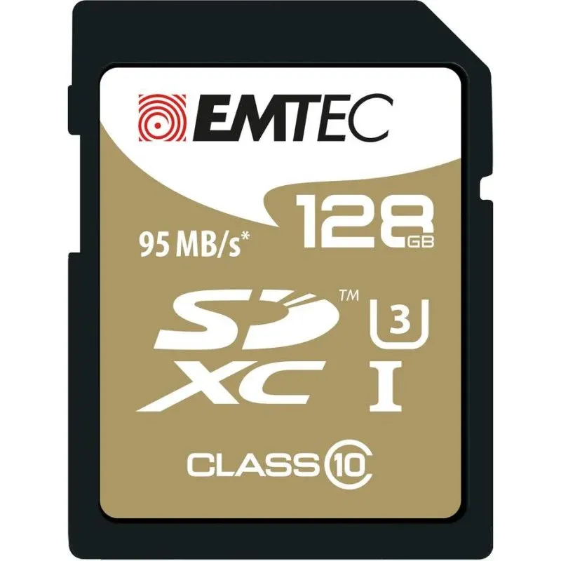 Cartão SD Emtec ECMSD128GXC10SP 128 GB Classe 10 95 MB/s Preto
