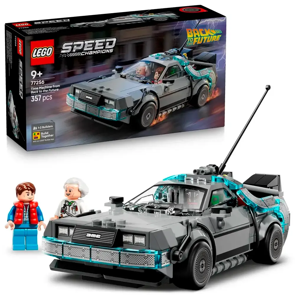 LEGO Speed Champions: Máquina do Tempo de Regresso ao Futuro | Idades 9+ | 357 Peças | Item 77256