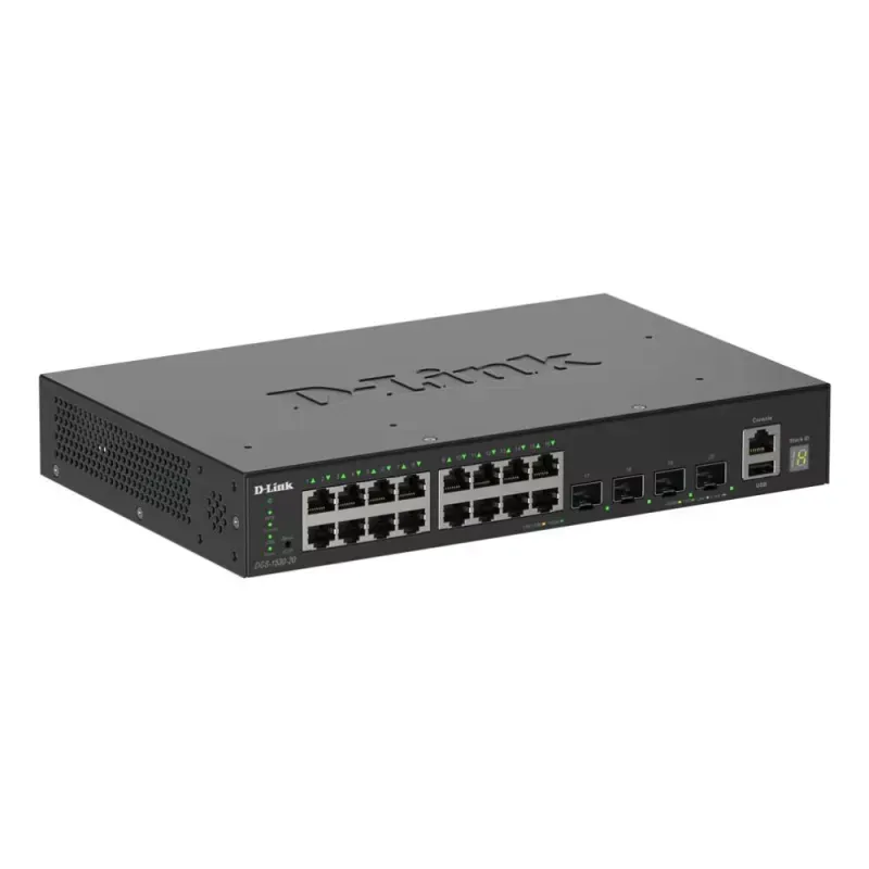 16 Ports GE + 4 Ports 10G SFP+ Smart Pro Stackable Managed Switch